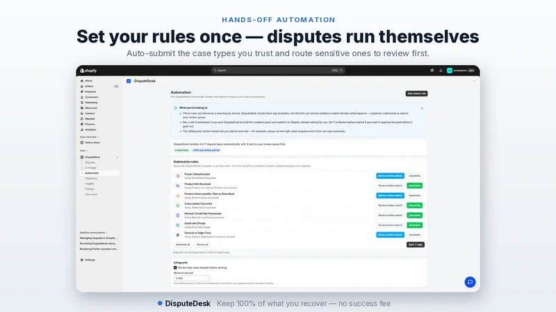 DisputeDesk Chargeback Defense