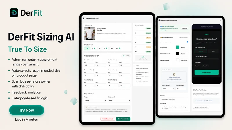 DerFit ‑ Size Recommender