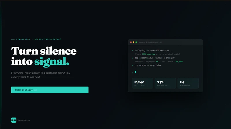 DemandDeck Search Intelligence