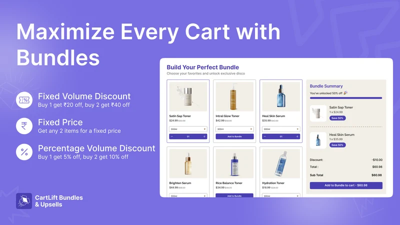 CartLift Bundles & Upsells