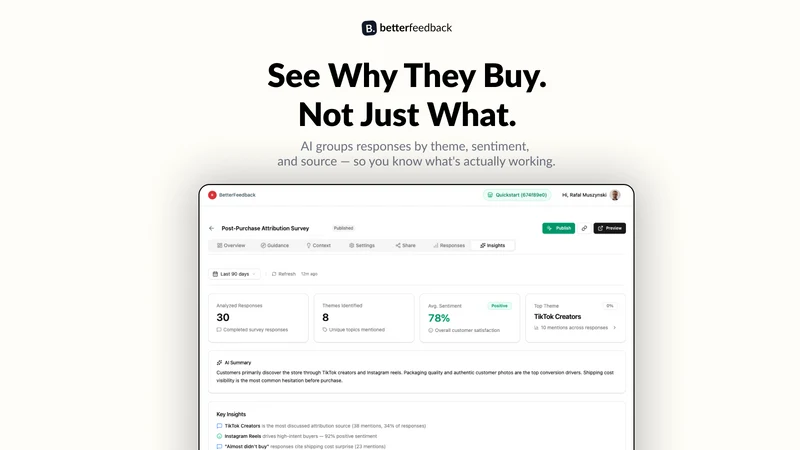 BetterFeedback AI Surveys
