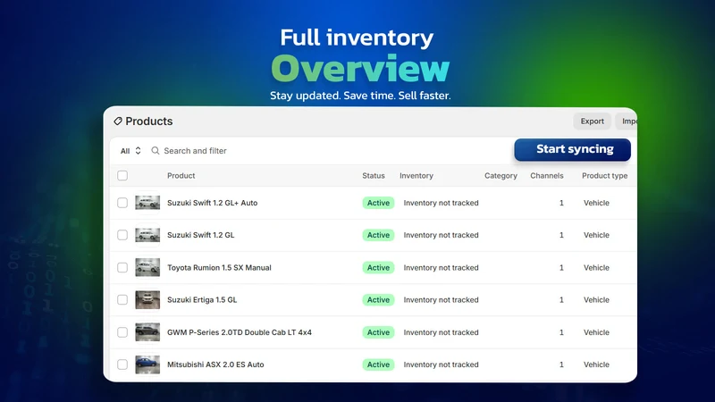 Autotrader RSA Vehicle Sync