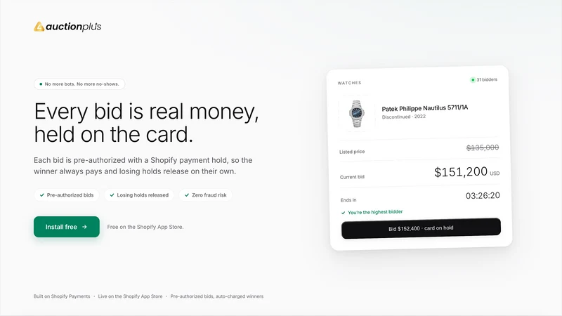 Auction+ | Automatic Payouts