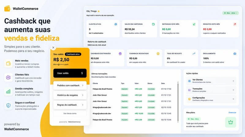Wallet Crédito & Cashback