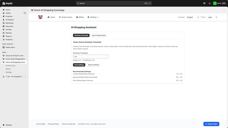 Vovrix AI Shopping Concierge