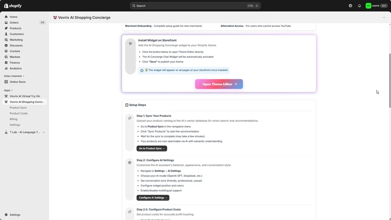 Vovrix AI Shopping Concierge