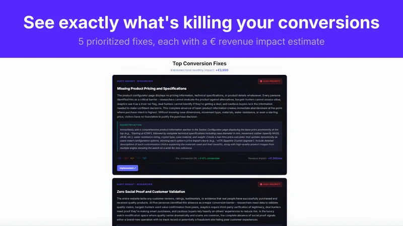 Uservisor: Revenue Leak Finder