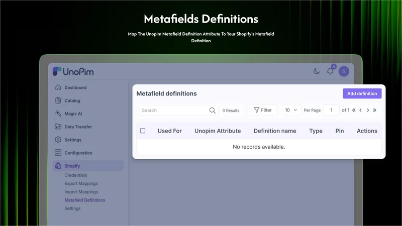 UnoPim:PIM Connector By Webkul