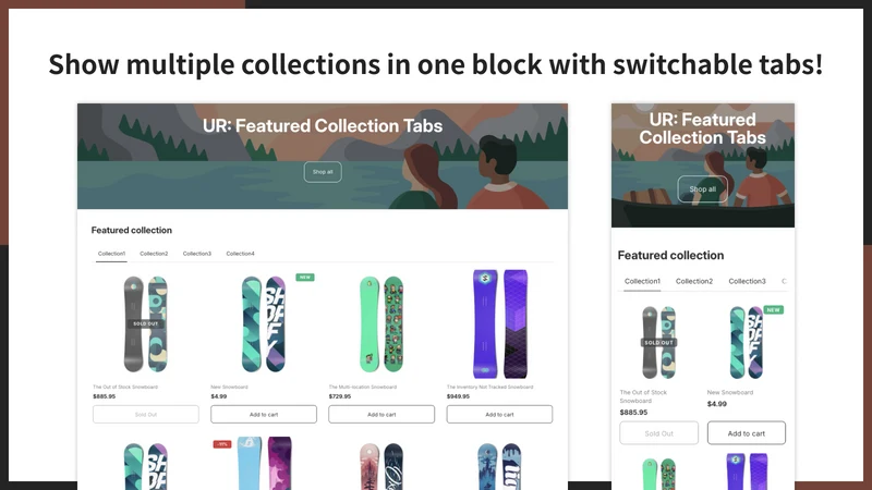 UR: Featured Collection Tabs