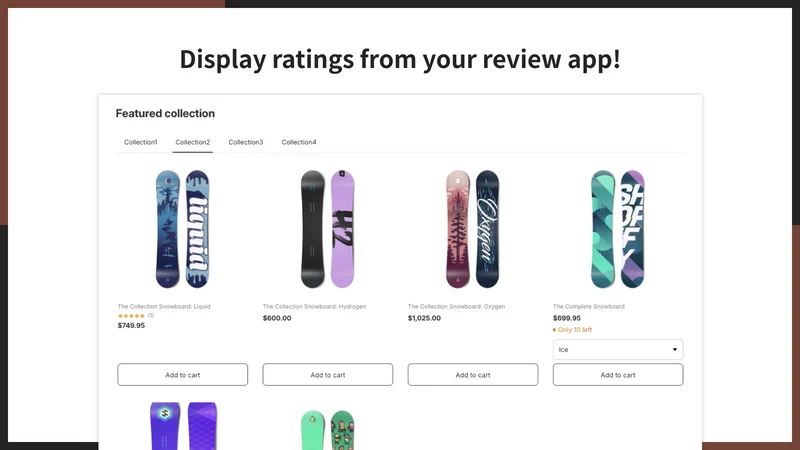 UR: Featured Collection Tabs