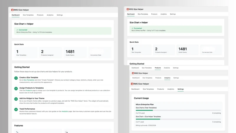 RMS Size Helper