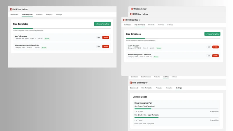 RMS Size Helper