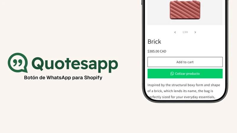 Quotesapp ‑ Botón de WhatsApp