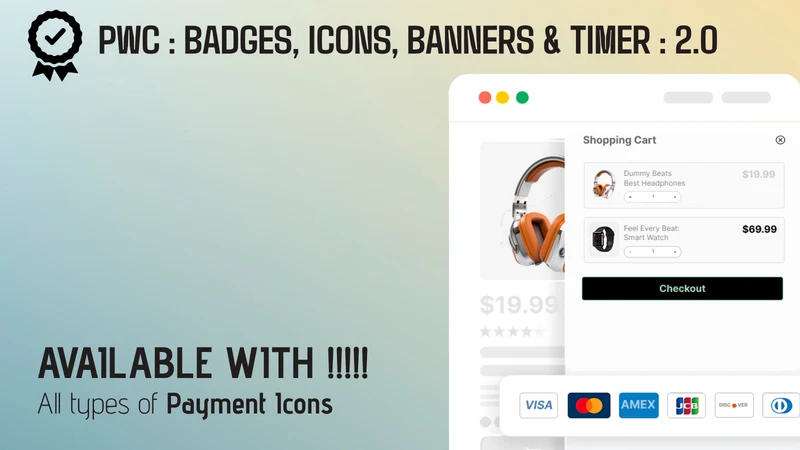 PWC Badges, Timer, Icons ‑ 2.0