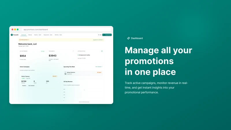 PromoOS: Discount Manager