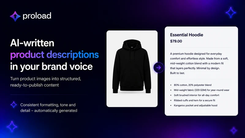 Proload: AI Product Upload
