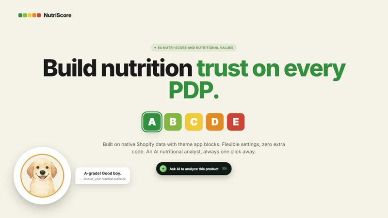 Nutriscore & nutritional info