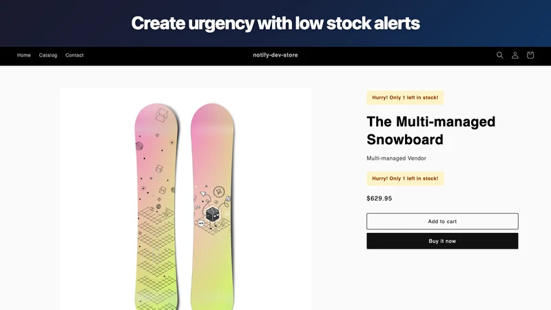 Back in Stock ‑ Notify Me