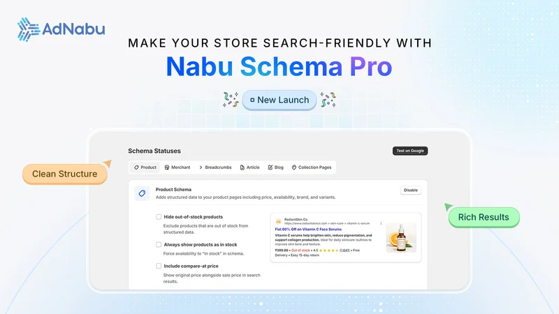 Schema Markup Snippets by Nabu