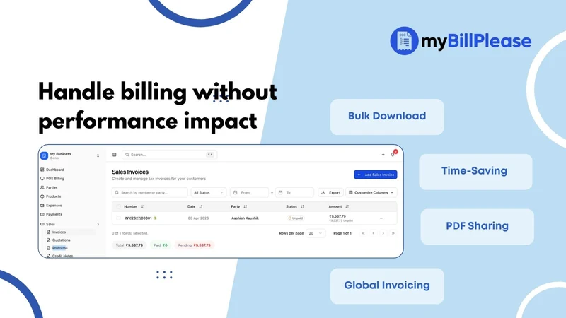myBillPlease: GST Invoice