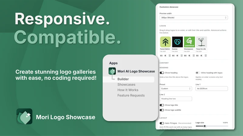 Mori AI Logo Showcase & Slider