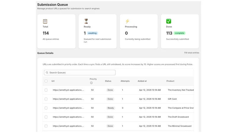 Search Index Manager