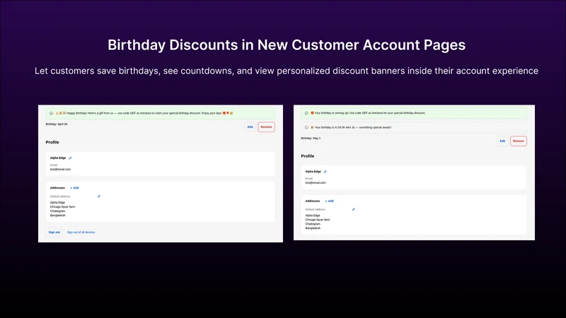 Hurrah: Birthday Discount