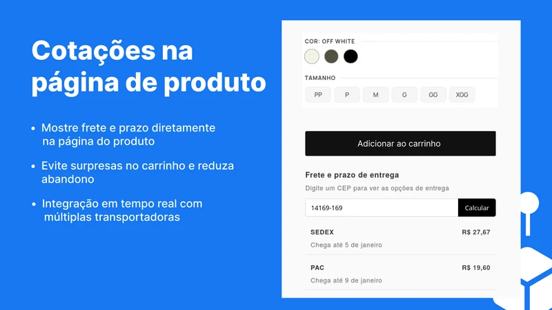 Cecify ‑ Frete e Rastreamento