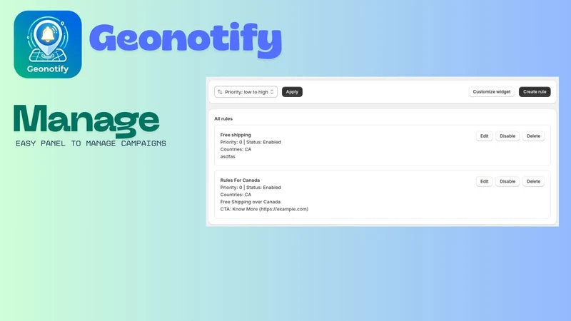 Geonotify ‑ Geo Alert