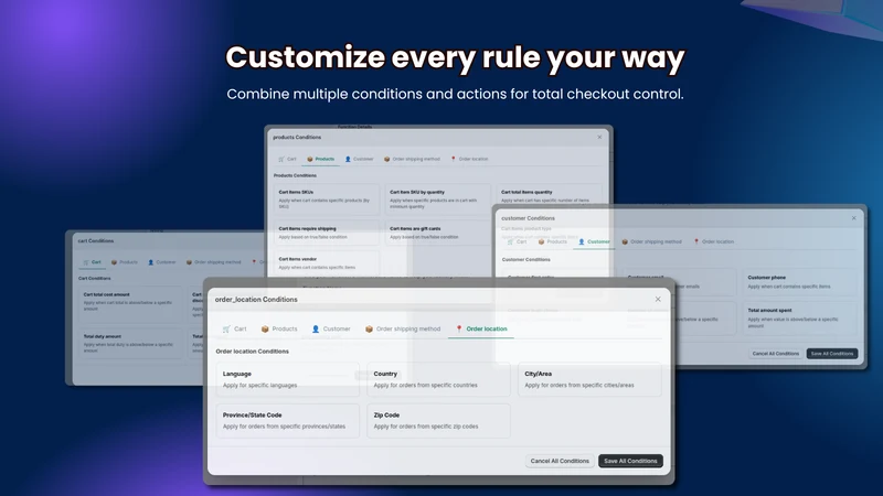 Fulfillment Constraint Rules
