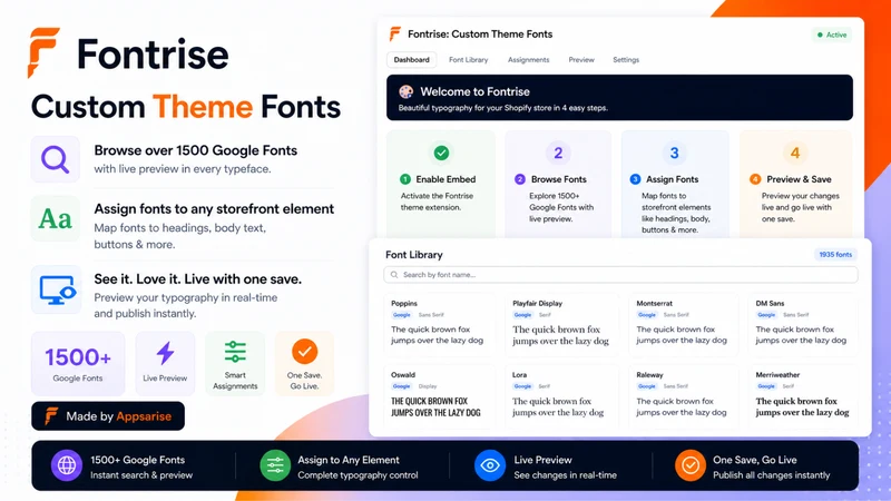 Fontrise: Custom Theme Fonts