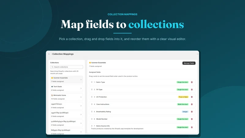 Field & Collection Map 360