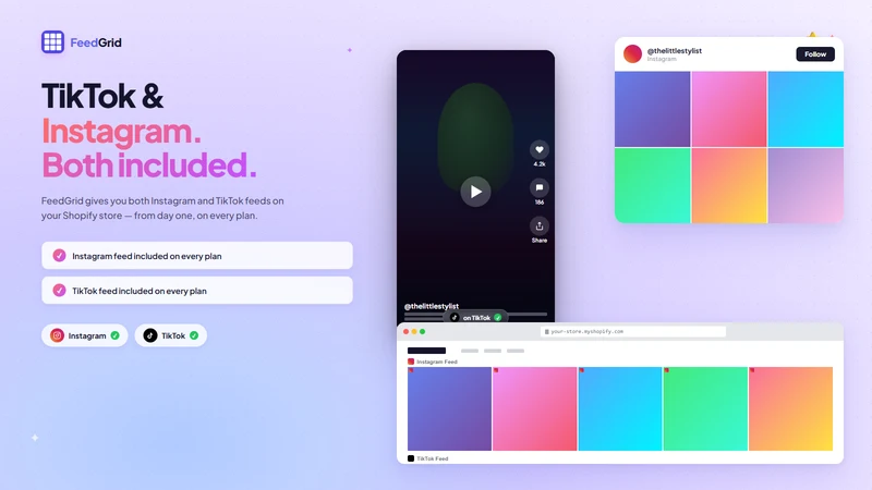 FeedGrid ‑ Instagram & TikTok