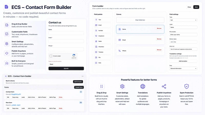 ECS ‑ Contact Form Builder