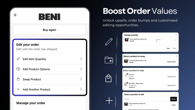 Postsell: Order Editing Upsell
