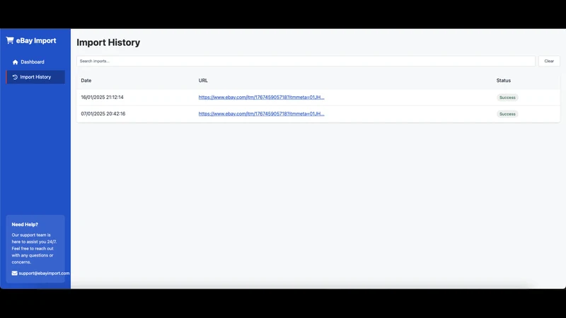 EbyFlow: eBay Importer