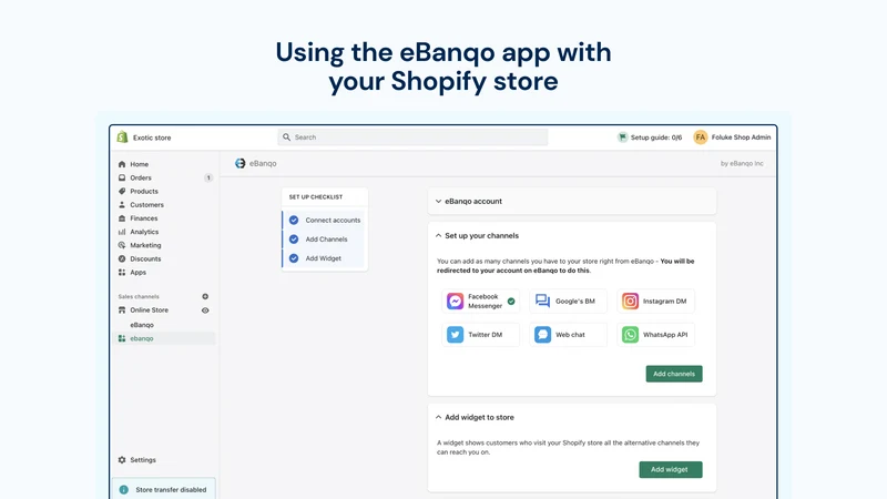 eBanqo ‑ Live Chat & Chatbot