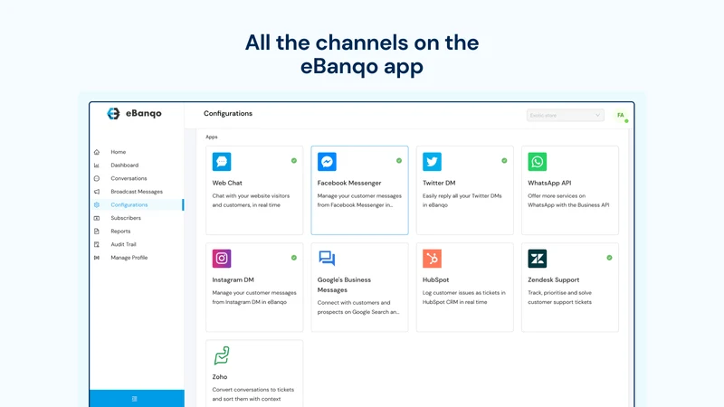eBanqo ‑ Live Chat & Chatbot