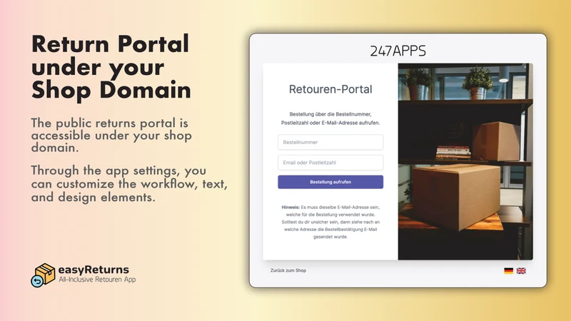 Returns & EU Withdrawal‑Button