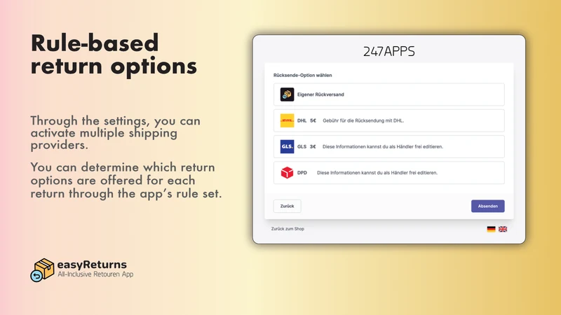 Returns & EU Withdrawal‑Button