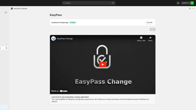 EasyPass Change