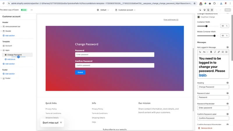 EasyPass Change