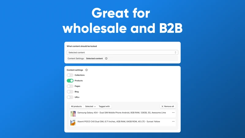 Easy Wholesale Lock for B2B