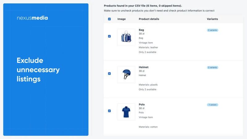 Easy:Import ‑ Etsy Import