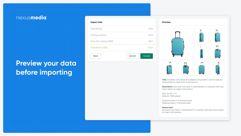 Easy:Import ‑ Etsy Import