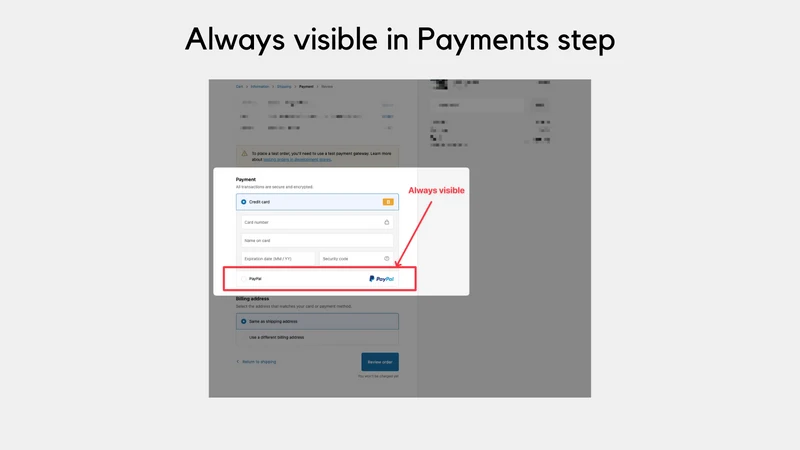 EasyHide PayPal in checkout