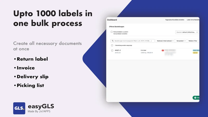 GLS Shipping | easyGLS