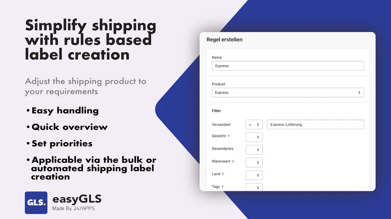 GLS Shipping | easyGLS