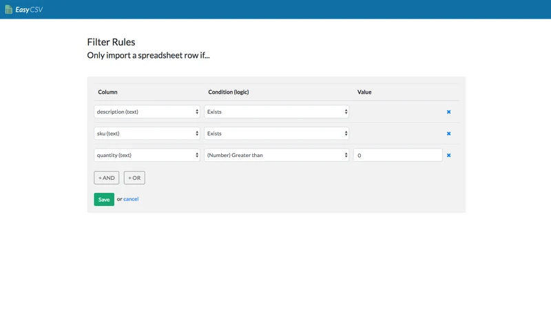 EasyCSV ‑ CSV & XLSX handling