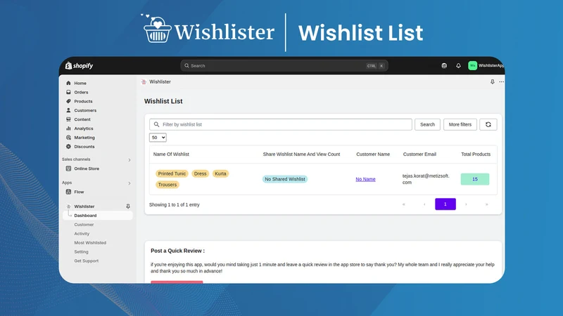 Wishlister